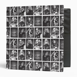 Suicide Squad Yearbook Pattern 3 Ring Binder
