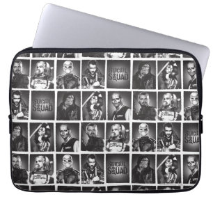 Suicide Squad   Yearbook Pattern Laptop Sleeve