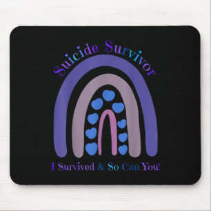 Suicide Survivor I Survived And So Can You Rainbow Mouse Mat
