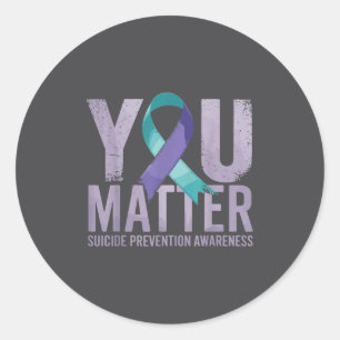 Suicides Prevention Shirts Suicide Awareness Classic Round Sticker