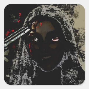 suicidez. erin. square sticker
