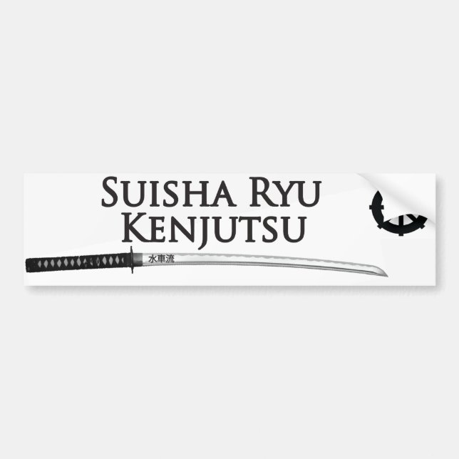 Suisha Ryu Kenjutsu Bumper Sticker (Front)