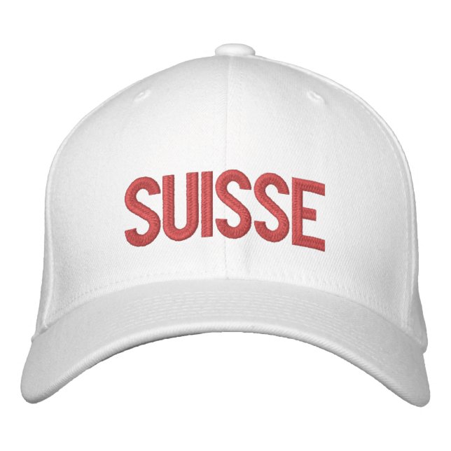Suisse (Switzerland) Embroidered Hat (Front)