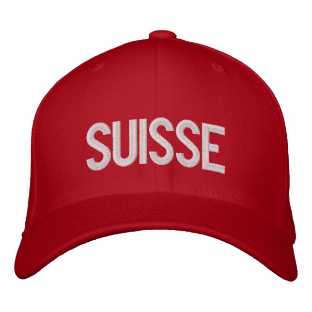 Suisse (Switzerland) Embroidered Hat (Front)