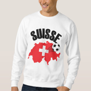 Suisse Switzerland Map Swiss Soccer Sweatshirt