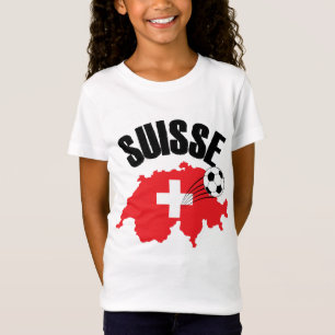 Suisse Switzerland Map Swiss Soccer T-Shirt