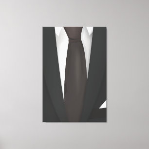 Suit and Tie Canvas Print