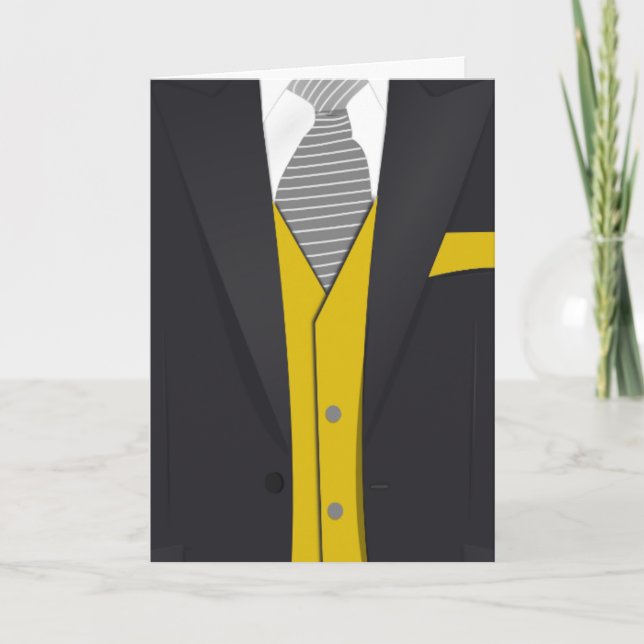 SUIT & NECKTIE FATHER'S DAY 'I LOVE YOU' CARD (Front)
