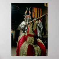 Suit of armour and matching horse armour