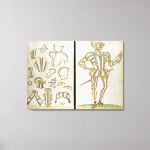 Suit of Armour for My Lorde Skrope, from `An Eliza Canvas Print
