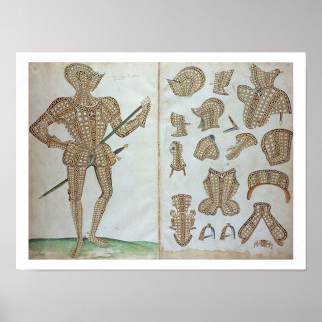 Suit of Armour for Sir Henry Lee, from 'An Elizabe Poster (Front)