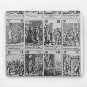Suit of Hearts illustrating the 'Popish Plot' Mouse Mat