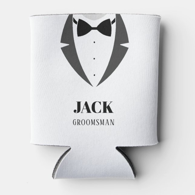 Suit Up Be My Best Man Groomsman Cooler (Front)