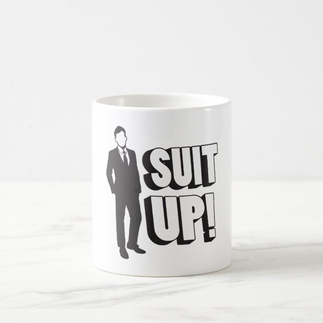 Suit Up! Coffee Mug (Center)