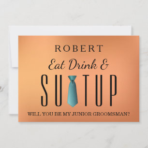 Suit-up Will you be my groomsman Invitation