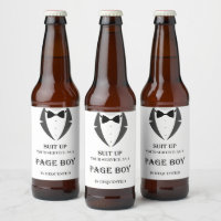 Suit Up Will You Be My Page Boy Beer Label