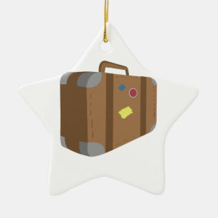 Suitcase Ceramic Tree Decoration