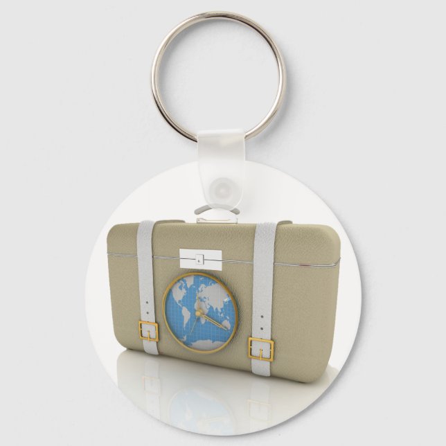Suitcase For Travel Keychain (Front)