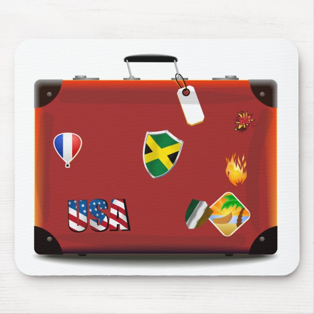 Suitcase Mouse Mat (Front)
