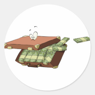 Suitcase Of Money Stickers