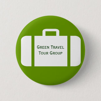Suitcase On A Group Travel Name Tag Badge