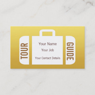 Suitcase Travel Agent Tour Guide Business Card