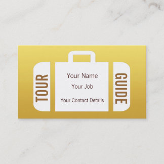 Suitcase Travel Agent Tour Guide Business Card