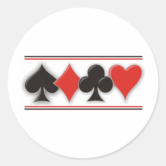 Suited Connectors Classic Round Sticker (Front)