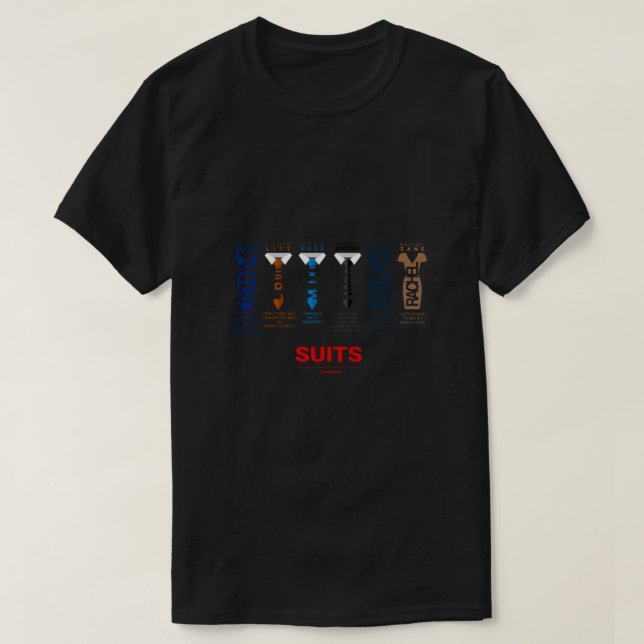 SUITS  DIALOGUE - SUITS FAMILY T-Shirt (Design Front)