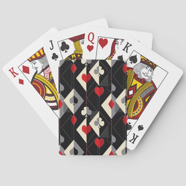 Suits of playing cards in poker.  (Back)