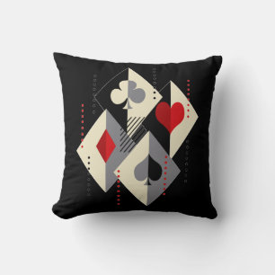 Suits of playing cards in poker.  cushion