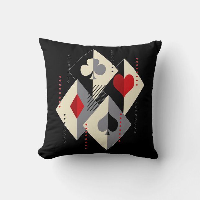 Suits of playing cards in poker.  cushion (Front)
