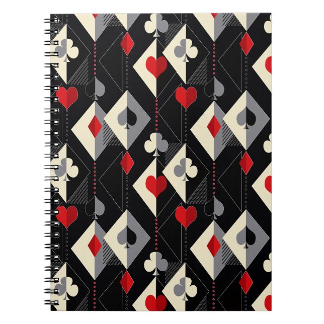 Suits of playing cards in poker.  notebook (Front)