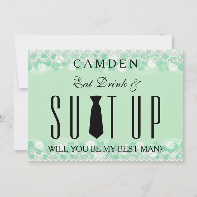 Suitup Will you be my Bestman Invitation (Front)
