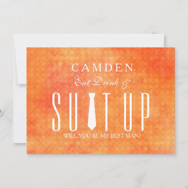Suitup Will you be my Bestman Invitation (Front)