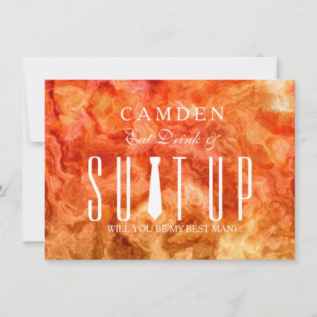 Suitup Will you be my Bestman Invitation (Front)