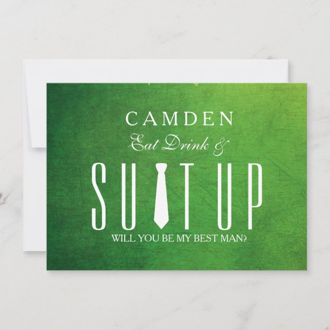 Suitup Will you be my Bestman Invitation (Front)
