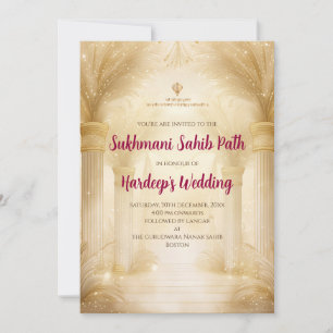 Sukhmani Sahib invitation as Akhand Path invite