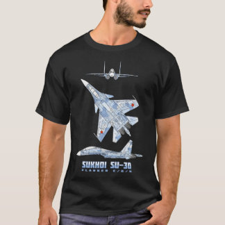 Sukhoi Su30 Russian Super Manoeuverable Fighter Pl T-Shirt