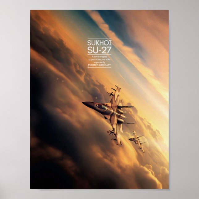 Sukhoi Su-27 poster (Front)