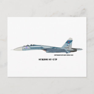 Sukhoi SU-27P Flanker Postcard