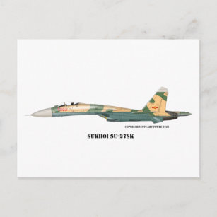 Sukhoi SU-27SK Flanker Postcard