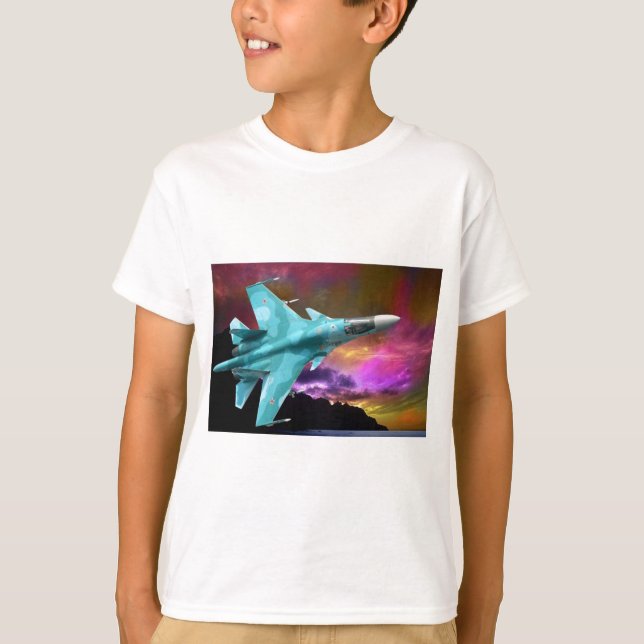 Sukhoi Su-47 (S-37) Berkut Supersonic Jet Fighter T-Shirt (Front)