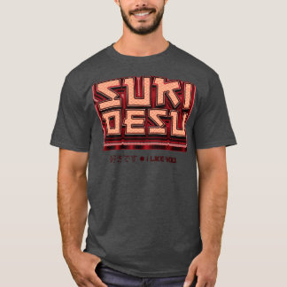 Suki Desu I Like You Japanese Wave Pattern T-Shirt