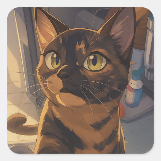 Suki's Glamour Shot Square Sticker