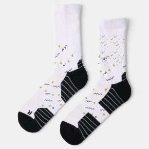 Sukiti Budh Minimalist Ancient Art Pattern Crew So Socks