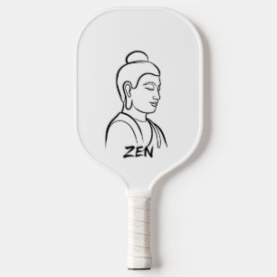 Sukiti Budh Zen Line Art - Ancient History Pickleb Pickleball Paddle