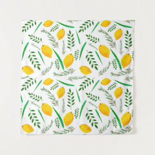 Sukkah, sukkot, Etrog, Jewish holydays, shofar, Tapestry