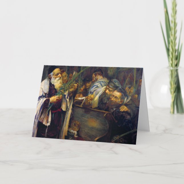 SUKKOT by Leopold Pilichowski - 1895 Card (Front)