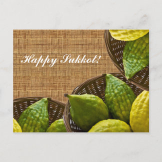 Sukkot filled with happiness! postcard